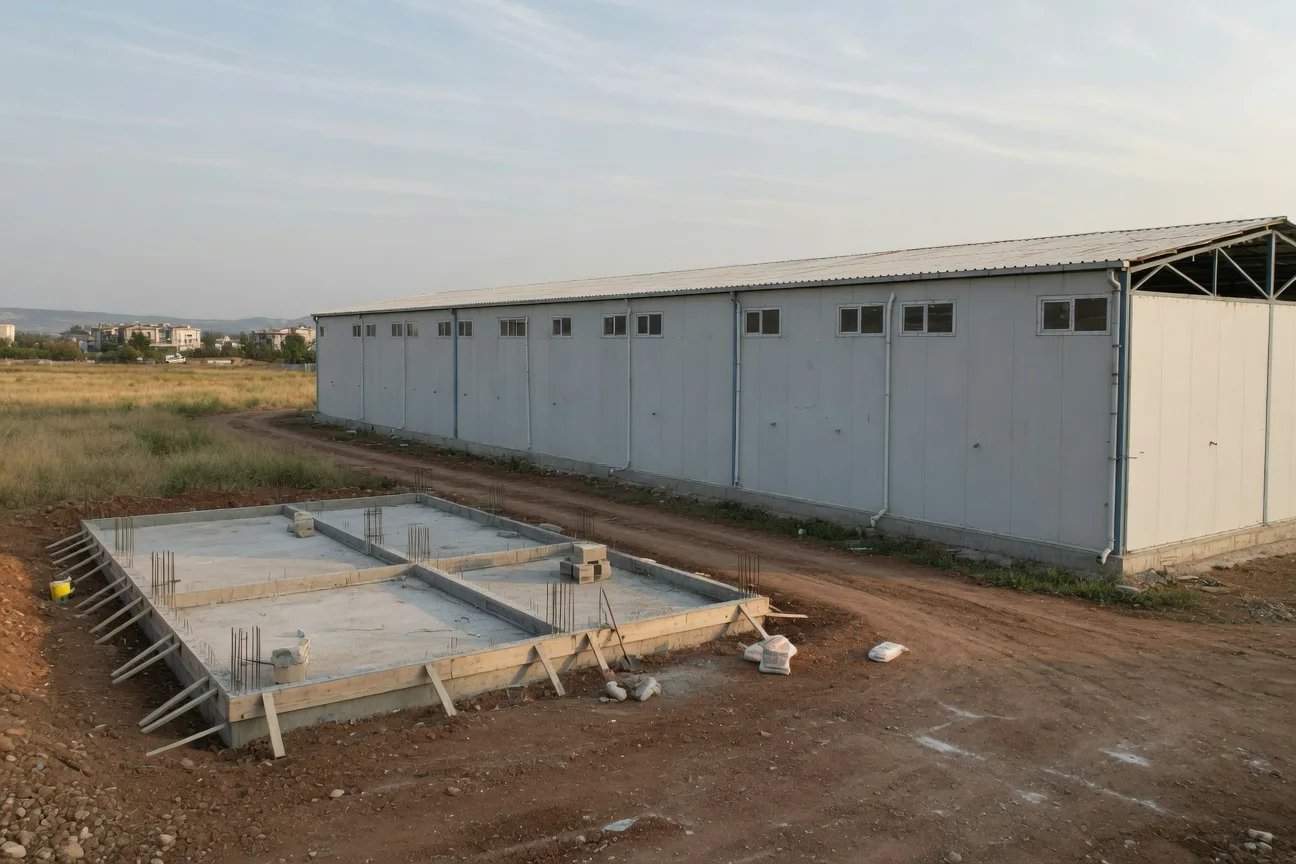 Denizli’de prefabrik yapı inşaatı başlangıcı