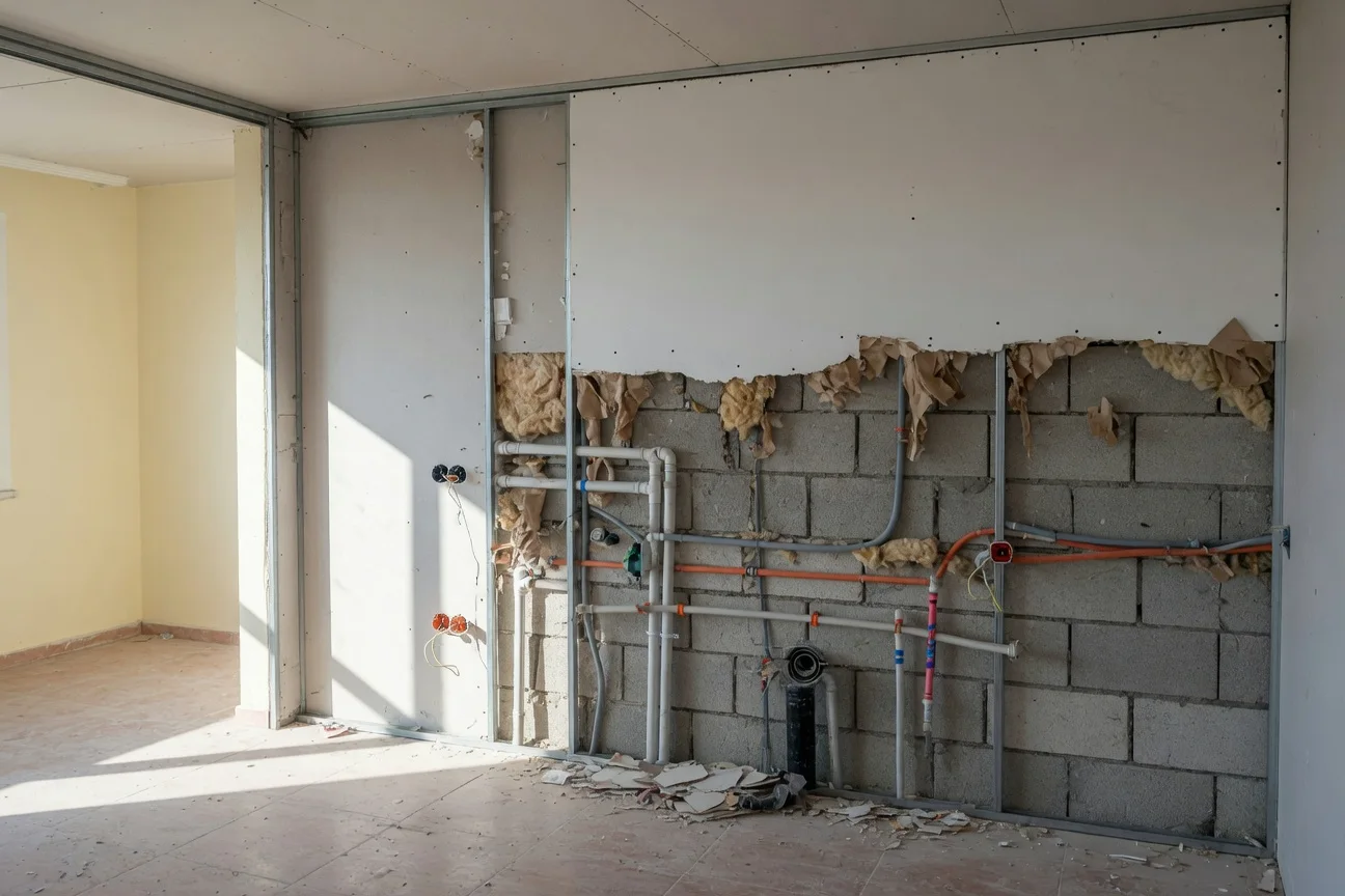 Prefabrik yapıda iç mekan tadilat aşaması