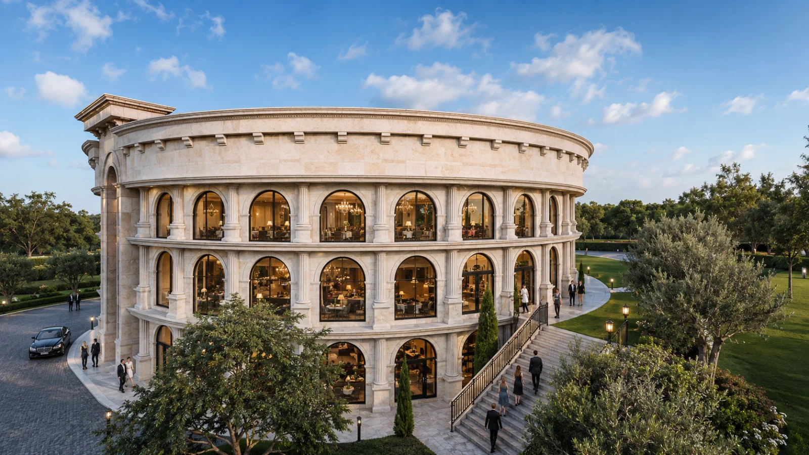 Arena Otel Projesi - Denizli Colosseum Esinli Tasarım görsel 2