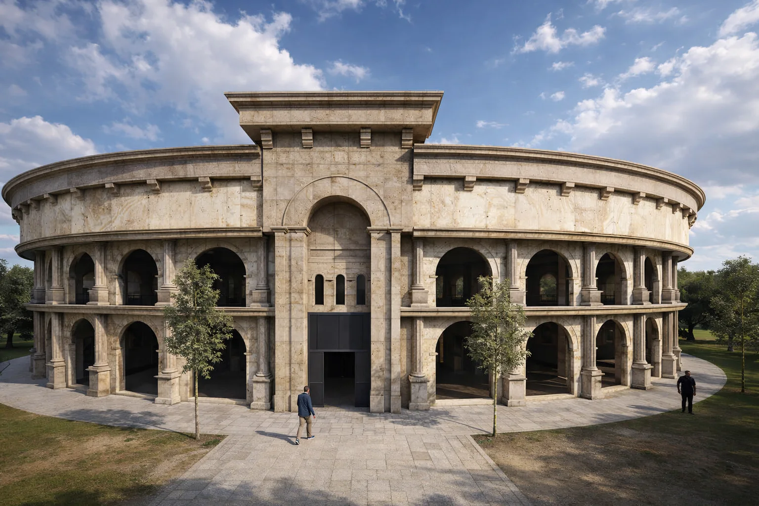 Arena Otel Projesi - Denizli Colosseum Esinli Tasarım görsel 3
