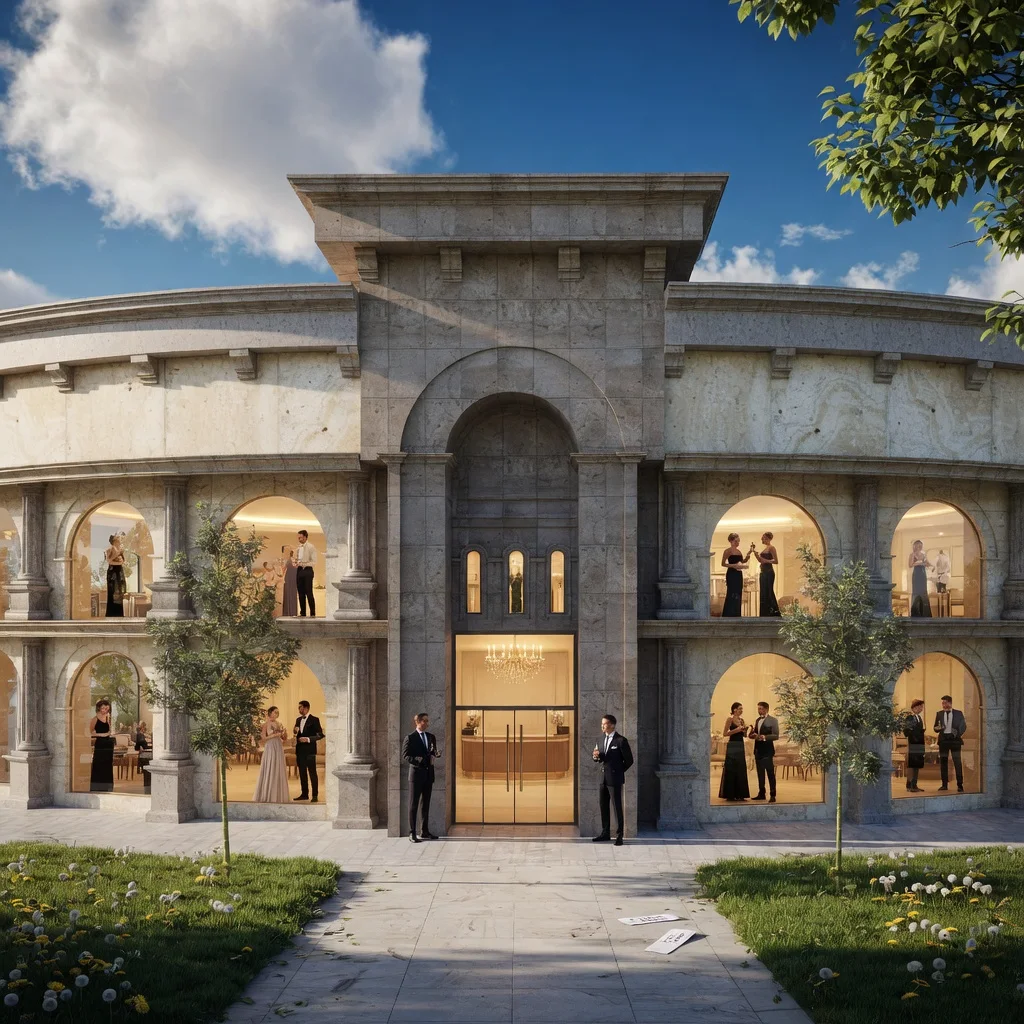 Arena Otel Projesi - Denizli Colosseum Esinli Tasarım görsel 5