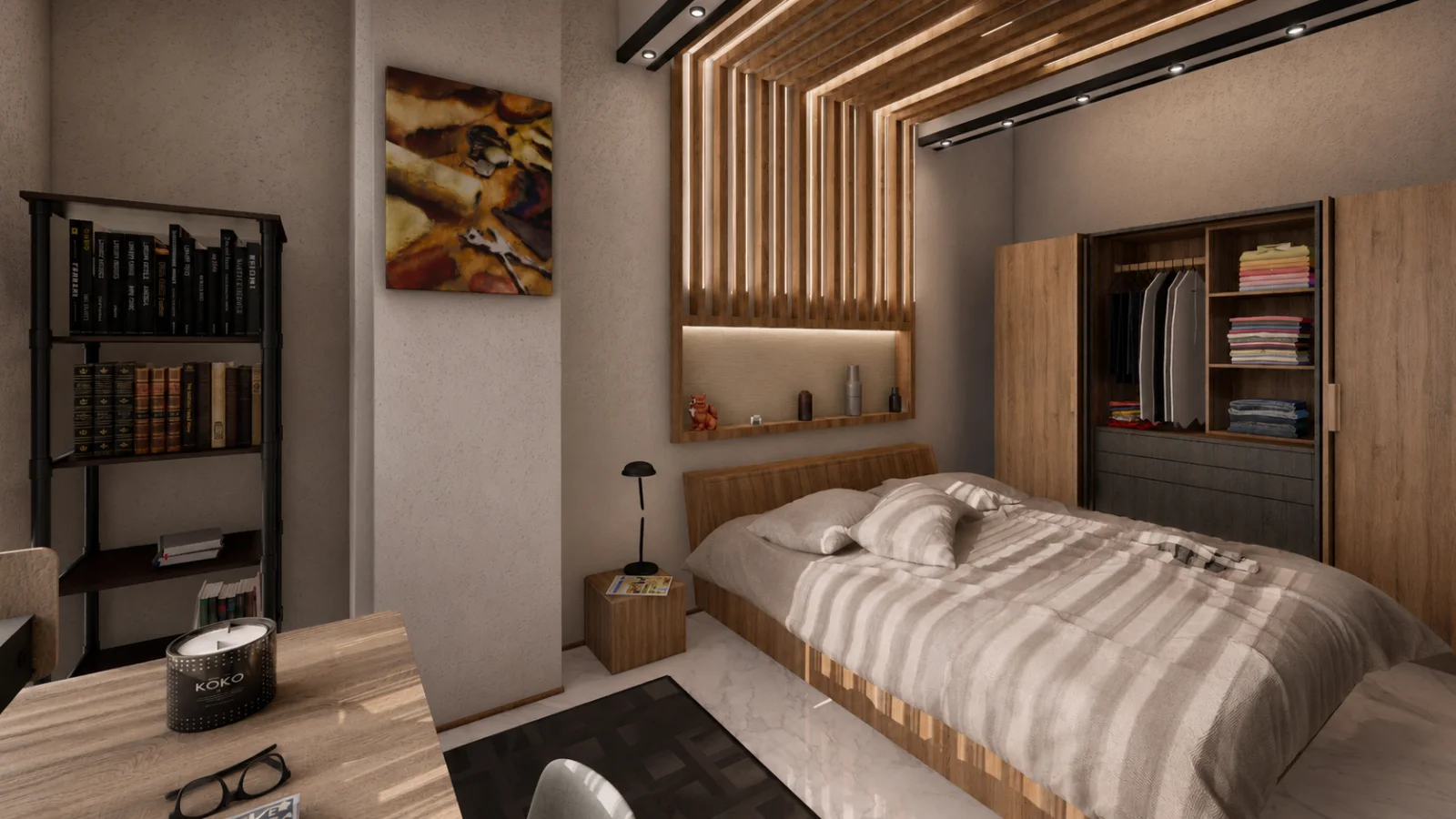 Çivril Denizli 185 m² Ahşap İç Mekan Tasarımı görsel 6