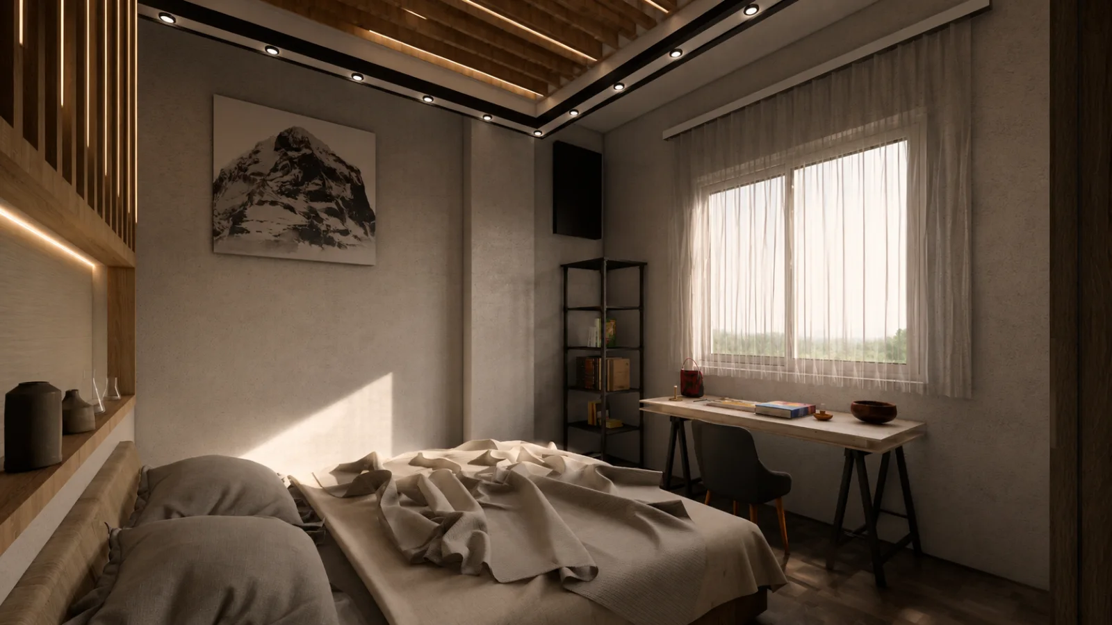 Çivril Denizli 185 m² Ahşap İç Mekan Tasarımı görsel 7
