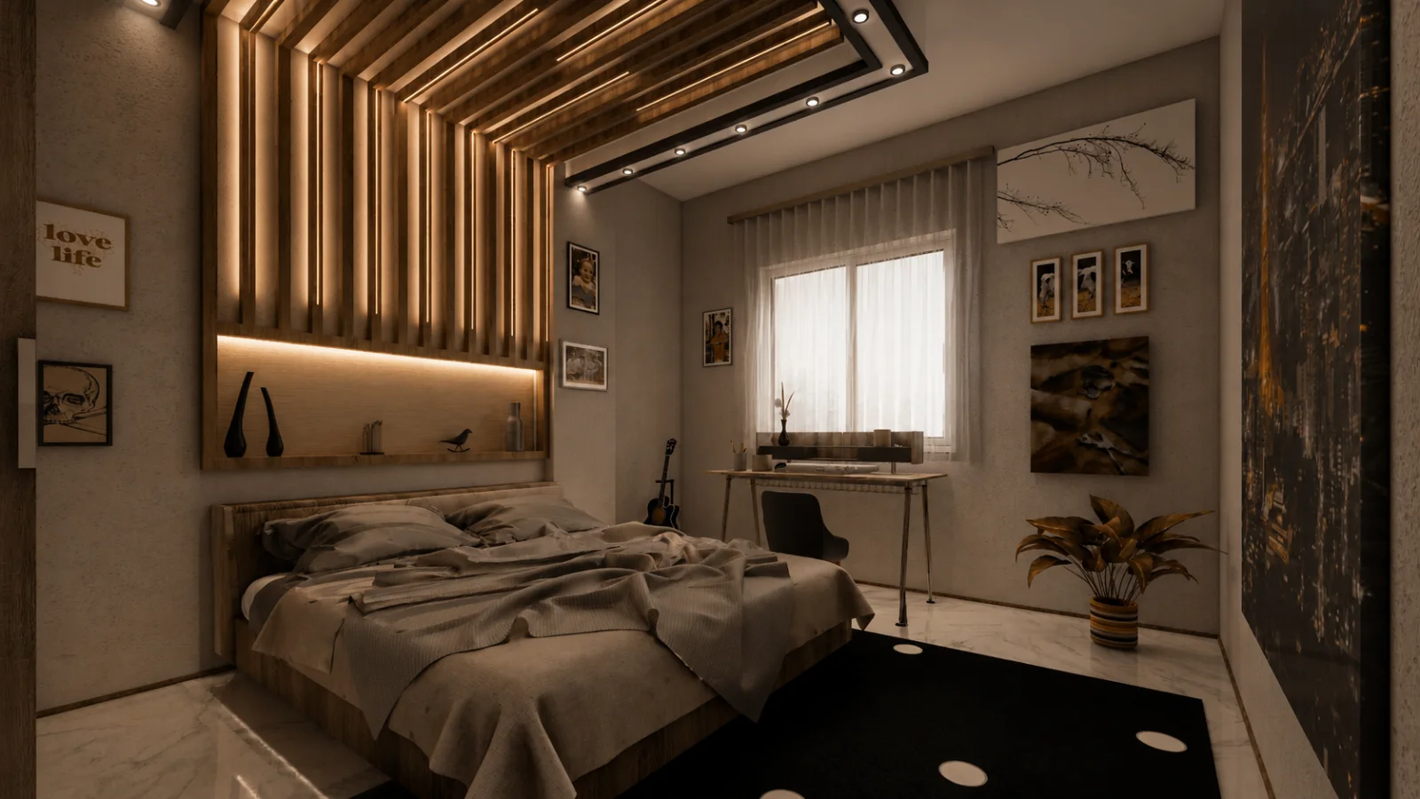 Çivril Denizli 185 m² Ahşap İç Mekan Tasarımı görsel 8